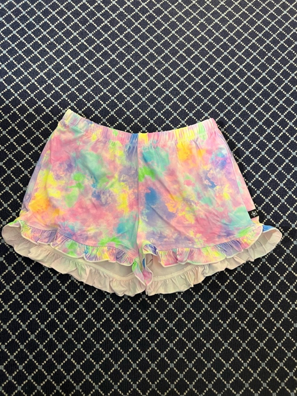 Pixie Lane Tie Dye Ruffle Shorts